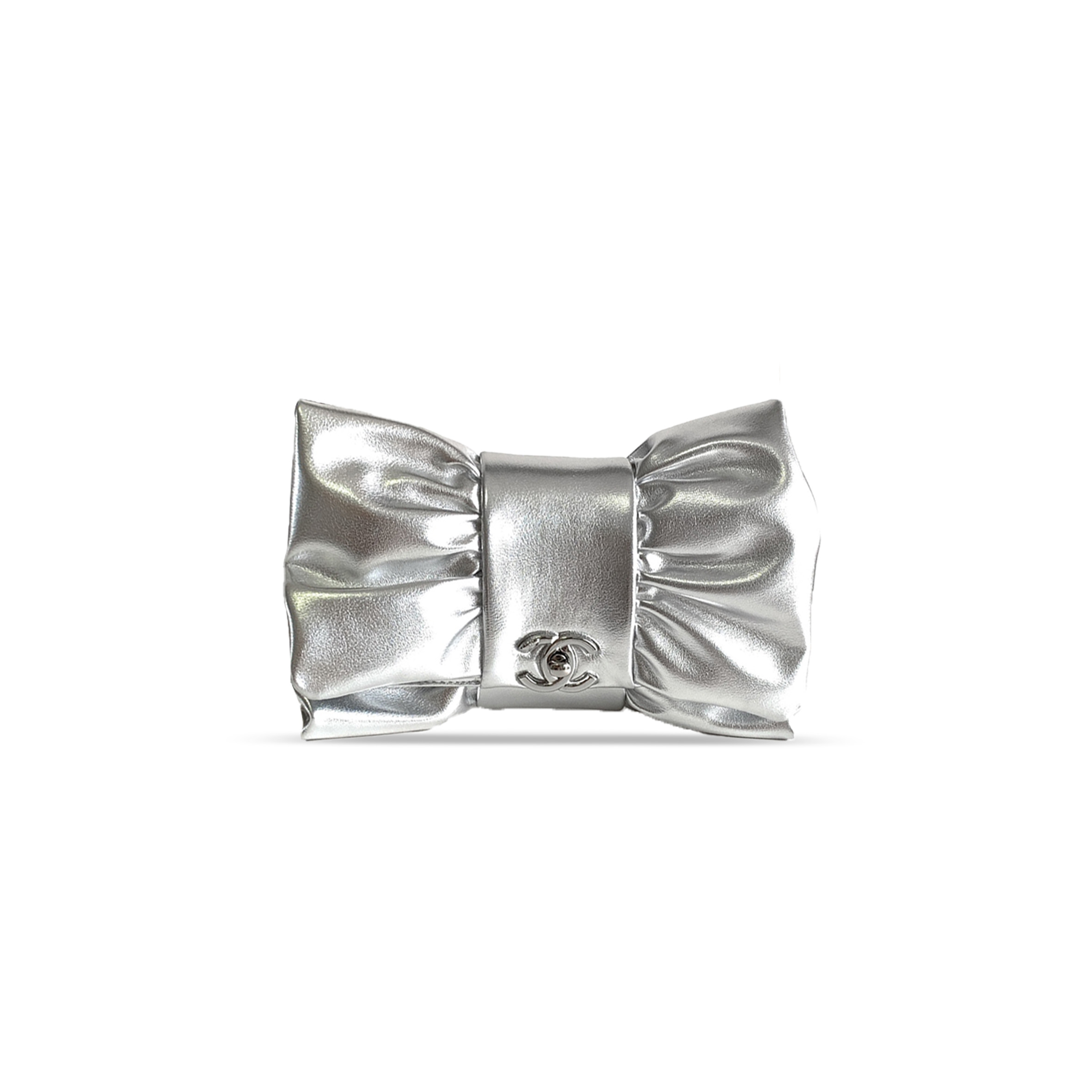 CHANEL 24B EVENING BAG SHINY LAMBSKIN AS5129 (22*15*4cm)